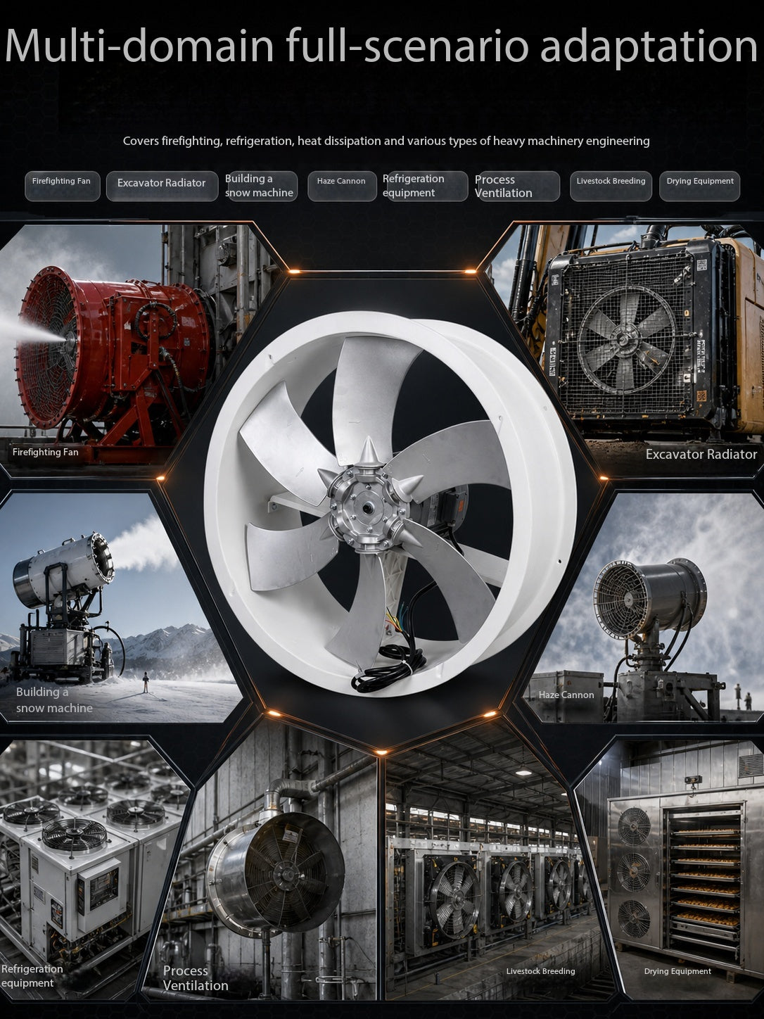 630mm Livestock Cooling Axial Fan